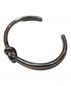 CELINEセリーヌ）の古着「FTT1215 KNOT CUFF ノット バングル」｜シルバー