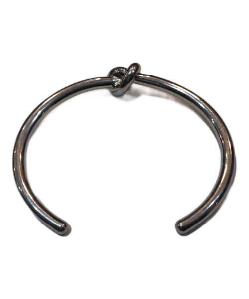 CELINE（セリーヌ）CELINE (セリーヌ) FTT1215 KNOT CUFF ノット バングル シルバー サイズ:M3の古着・服飾アイテム