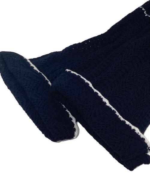 Snidel（スナイデル）Snidel (スナイデル) クロシェニットセットアップ　SWNO251144 ネイビー サイズ:Fの古着・服飾アイテム