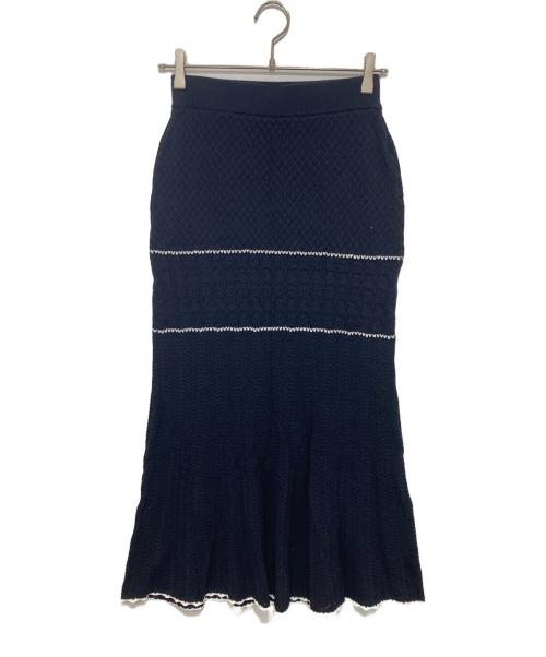 Snidel（スナイデル）Snidel (スナイデル) クロシェニットセットアップ　SWNO251144 ネイビー サイズ:Fの古着・服飾アイテム