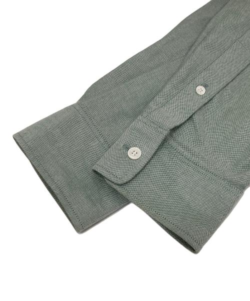 maison kitsune（メゾンキツネ）maison kitsune (メゾンキツネ) CONTOUR FOX HEAD SKATE SHIRT（コントア フォックスヘッド スケートシャツ）/ 長袖シャツ　MM00405WC5012 グリーン サイズ:Mの古着・服飾アイテム