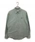 maison kitsune（メゾンキツネ）の古着「CONTOUR FOX HEAD SKATE SHIRT（コントア フォックスヘッド スケートシャツ）/ 長袖シャツ　MM00405WC5012」｜グリーン