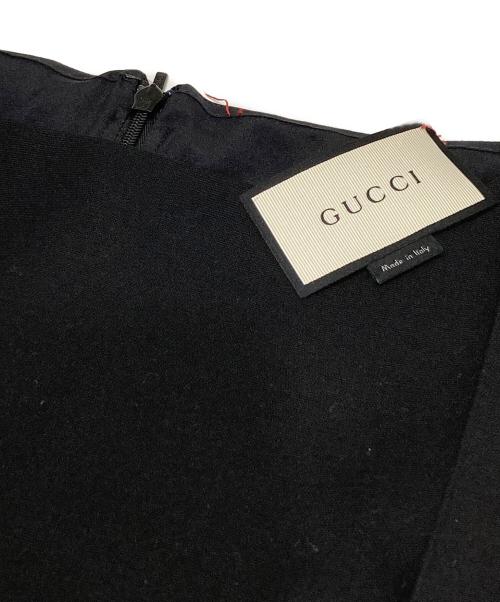 GUCCI（グッチ）GUCCI (グッチ) ノースリーブワンピース ブラック サイズ:42の古着・服飾アイテム