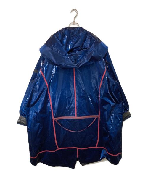 GIVENCHY（ジバンシィ）GIVENCHY (ジバンシィ) ベルベット エフェクト オーバーサイズ コート ネイビー サイズ:46の古着・服飾アイテム