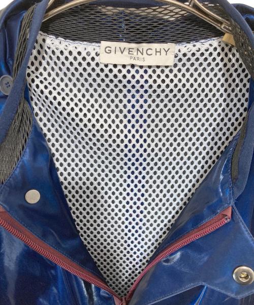 GIVENCHY（ジバンシィ）GIVENCHY (ジバンシィ) ベルベット エフェクト オーバーサイズ コート ネイビー サイズ:46の古着・服飾アイテム