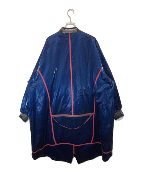 GIVENCHY（ジバンシィ）GIVENCHY (ジバンシィ) ベルベット エフェクト オーバーサイズ コート ネイビー サイズ:46の古着・服飾アイテム