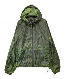 stussy（ステューシー）の古着「Beach Shell Cracked Ripstop　ビーチシェルクラックドジャケット」｜グリーン