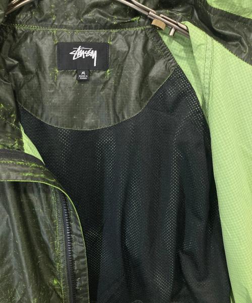 stussy（ステューシー）stussy (ステューシー) Beach Shell Cracked Ripstop　ビーチシェルクラックドジャケット グリーン サイズ:Mの古着・服飾アイテム