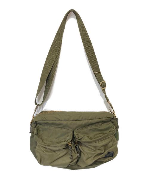 PORTER（ポーター）PORTER (ポーター) SHOULDER BAG(S) ショルダーバッグ　855-05457 カーキの古着・服飾アイテム