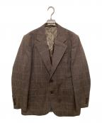 AURALEEオーラリー）の古着「BLUEFACED WOOL CHECK JACKET　ブルーフェイストウールチェックジャケット」｜ブラウン
