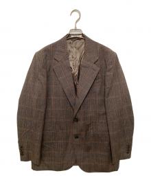 AURALEE（オーラリー）の古着「BLUEFACED WOOL CHECK JACKET　ブルーフェイストウールチェックジャケット」｜ブラウン