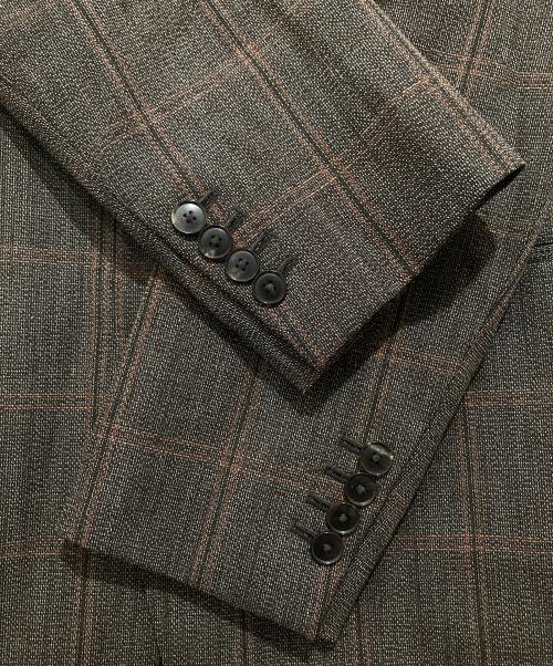 AURALEE（オーラリー）AURALEE (オーラリー) BLUEFACED WOOL CHECK JACKET　ブルーフェイストウールチェックジャケット ブラウン サイズ:4の古着・服飾アイテム