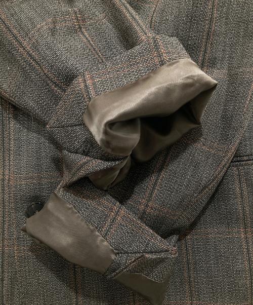 AURALEE（オーラリー）AURALEE (オーラリー) BLUEFACED WOOL CHECK JACKET　ブルーフェイストウールチェックジャケット ブラウン サイズ:4の古着・服飾アイテム