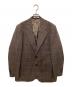 AURALEE（オーラリー）の古着「BLUEFACED WOOL CHECK JACKET　ブルーフェイストウールチェックジャケット」｜ブラウン