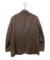 AURALEE (オーラリー) BLUEFACED WOOL CHECK JACKET　ブルーフェイストウールチェックジャケット ブラウン サイズ:4：40000円