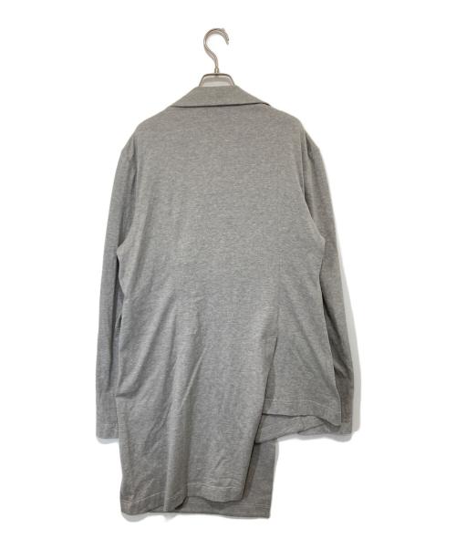 GROUND Y（グラウンドワイ）GROUND Y (グラウンドワイ) Asymmetrical Jacket　アシンメトリカルジャケット　GW-J01-011 グレー サイズ:3の古着・服飾アイテム