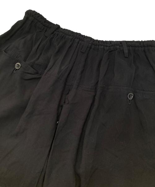 GROUND Y（グラウンドワイ）GROUND Y (グラウンドワイ) スカートレイヤードパンツ　GO-P06-800 ブラック サイズ:3の古着・服飾アイテム