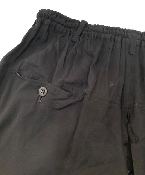 GROUND Y（グラウンドワイ）GROUND Y (グラウンドワイ) スカートレイヤードパンツ　GO-P06-800 ブラック サイズ:3の古着・服飾アイテム