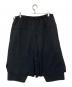 GROUND Y (グラウンドワイ) グラウンドワイ ギャバジン サマーウール ラップパンツ　GU-P06-100 ブラック サイズ:2：18000円
