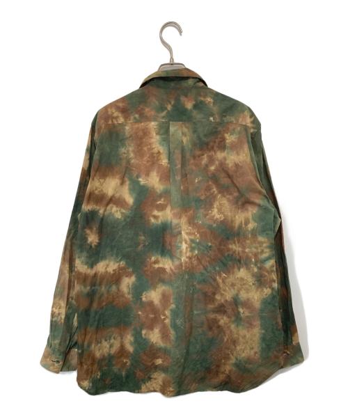GROUND Y（グラウンドワイ）GROUND Y (グラウンドワイ) カモフラ チャイナシャツ　GO-B01-006 グリーン サイズ:3の古着・服飾アイテム