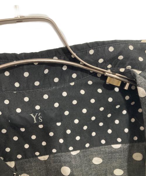 Y's（ワイズ）Y's (ワイズ) ドットラップシャツワンピース　YE-B40-028 ブラック サイズ:2の古着・服飾アイテム