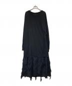 Y'sワイズ）の古着「レイヤードヤンピース　YX-D07-816」｜ブラック