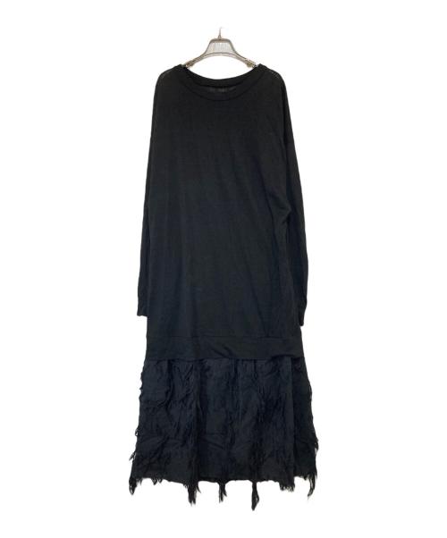 Y's（ワイズ）Y's (ワイズ) レイヤードヤンピース　YX-D07-816 ブラック サイズ:2の古着・服飾アイテム