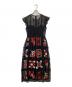 RED VALENTINO (レッドヴァレンティノ) 刺繍レースワンピース ブラック サイズ:40：12000円