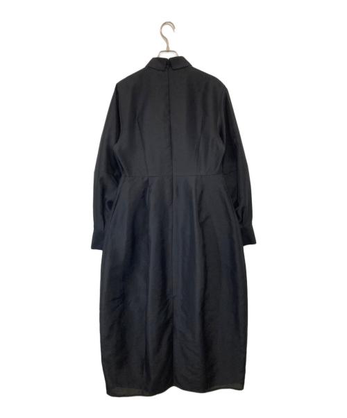 CLANE（クラネ）CLANE (クラネ) FLUFFY SHEER SHAPE ONEPIECE ブラック サイズ:2の古着・服飾アイテム