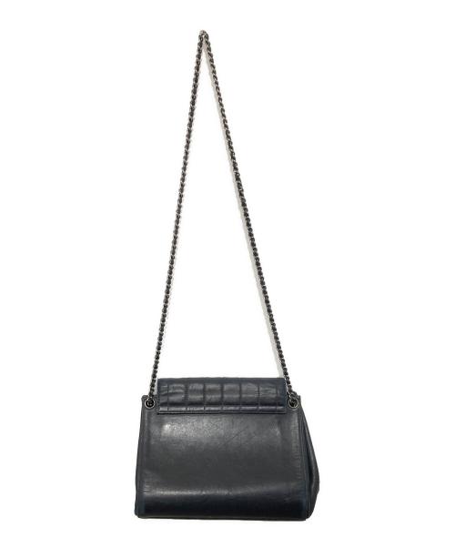 CHANEL（シャネル）CHANEL (シャネル) チョコバー 2.55 チェーンショルダーバッグ ブラックの古着・服飾アイテム
