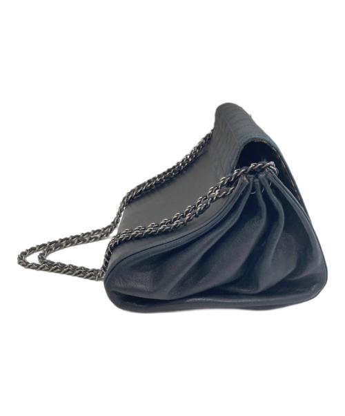 CHANEL（シャネル）CHANEL (シャネル) チョコバー 2.55 チェーンショルダーバッグ ブラックの古着・服飾アイテム