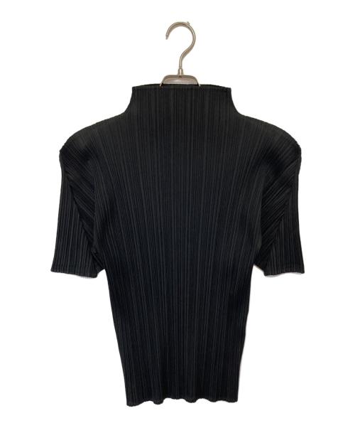 PLEATS PLEASE（プリーツプリーズ）PLEATS PLEASE (プリーツプリーズ) プリーツカットソー　PP105-JK007 ブラック サイズ:3の古着・服飾アイテム