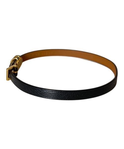 HERMES（エルメス）HERMES (エルメス) ドゥブルトゥール ポップH ダブルツアーブレスレット　H500375FC89T3 ブラックの古着・服飾アイテム