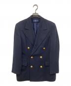 RALPH LAURENラルフローレン）の古着「金ボタン紺ブレ　ダブルブレザー」｜ネイビー