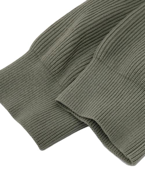 AURALEE（オーラリー）AURALEE (オーラリー) 19SS HARDTWIST-COTTON-RIB-KNIT（ハードツイストコットンリブニット）　A9SP02TR ライトグリーン サイズ:3の古着・服飾アイテム