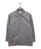 JIL SANDERジルサンダー）の古着「23AW POINTED COLLOR SHIRT POWDER BLUE（ポインテッドカラーシャツ）　J22DL0164」｜グレー