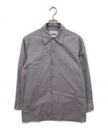 JIL SANDER（ジルサンダー）の古着「23AW POINTED COLLOR SHIRT POWDER BLUE（ポインテッドカラーシャツ）　J22DL0164」｜グレー