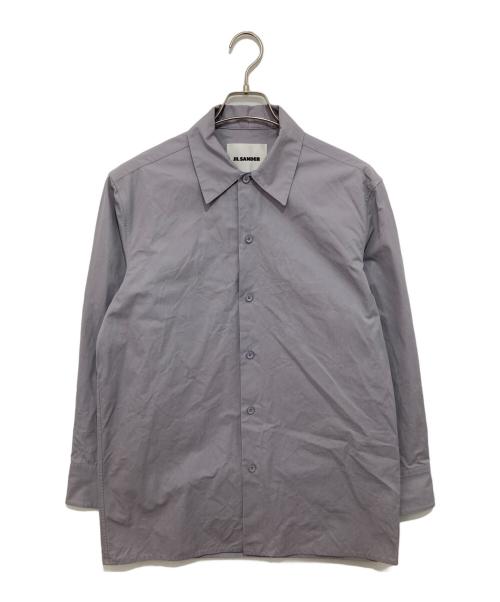 JIL SANDER（ジルサンダー）JIL SANDER (ジルサンダー) 23AW POINTED COLLOR SHIRT POWDER BLUE（ポインテッドカラーシャツ）　J22DL0164 グレー サイズ:39の古着・服飾アイテム
