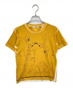PRADAプラダ）の古着「09SS Zodiac Print Short Sleeve Tee（ゾディアック プリント Tシャツ）C1696 00009」｜イエロー