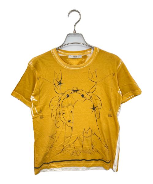 PRADA（プラダ）PRADA (プラダ) 09SS Zodiac Print Short Sleeve Tee（ゾディアック プリント Tシャツ）C1696 00009 イエロー サイズ:Sの古着・服飾アイテム