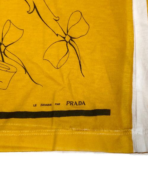 PRADA（プラダ）PRADA (プラダ) 09SS Zodiac Print Short Sleeve Tee（ゾディアック プリント Tシャツ）C1696 00009 イエロー サイズ:Sの古着・服飾アイテム