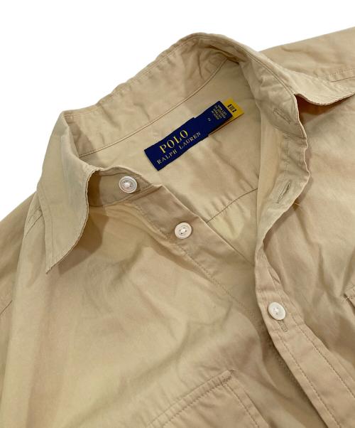 POLO RALPH LAUREN（ポロ・ラルフローレン）POLO RALPH LAUREN (ポロ・ラルフローレン) ティアードシャツコットンドレス ベージュ サイズ:2の古着・服飾アイテム