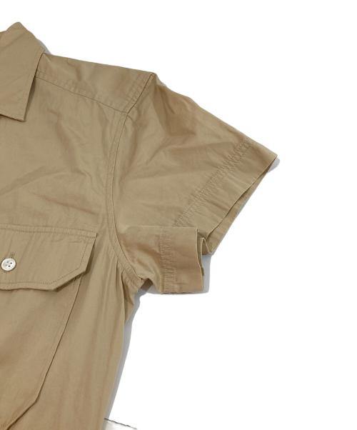 POLO RALPH LAUREN（ポロ・ラルフローレン）POLO RALPH LAUREN (ポロ・ラルフローレン) ティアードシャツコットンドレス ベージュ サイズ:2の古着・服飾アイテム