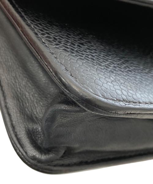 CHANEL（シャネル）CHANEL (シャネル) キャビアスキン  チェーンショルダーウォレット ブラックの古着・服飾アイテム