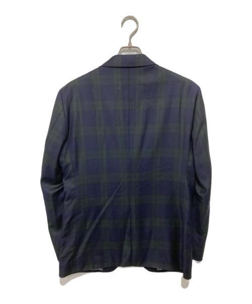 LORO PIANA（ロロピアーナ）LORO PIANA (ロロピアーナ) 段返し3Bテーラードジャケット　33K652 ネイビー×ダークグリーン サイズ:記載なしの古着・服飾アイテム