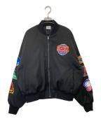 UNIVERSAL STUDIOS JAPANユニバーサルスタジオジャパン）の古着「25周年 刺繍スタジャン」｜ブラック