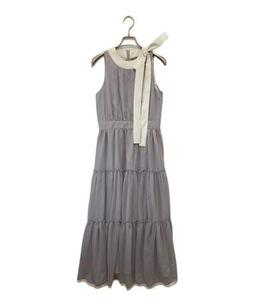 JILL BY JILLSTUART（ジル バイ ジルスチュアート）JILL BY JILLSTUART (ジル バイ ジルスチュアート) ホルターネックティアードワンピース グレー サイズ:FREEの古着・服飾アイテム