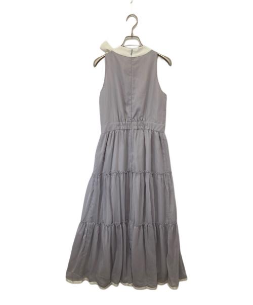 JILL BY JILLSTUART（ジル バイ ジルスチュアート）JILL BY JILLSTUART (ジル バイ ジルスチュアート) ホルターネックティアードワンピース グレー サイズ:FREEの古着・服飾アイテム