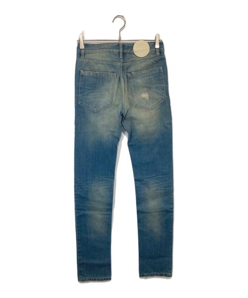 RAF BY RAF SIMONS（ラフバイ ラフシモンズ）RAF BY RAF SIMONS (ラフバイ ラフシモンズ) Distressed Jeans ディストレスドジーンズ J020 D204 ブルー サイズ:W29の古着・服飾アイテム