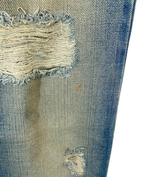 RAF BY RAF SIMONS（ラフバイ ラフシモンズ）RAF BY RAF SIMONS (ラフバイ ラフシモンズ) Distressed Jeans ディストレスドジーンズ J020 D204 ブルー サイズ:W29の古着・服飾アイテム